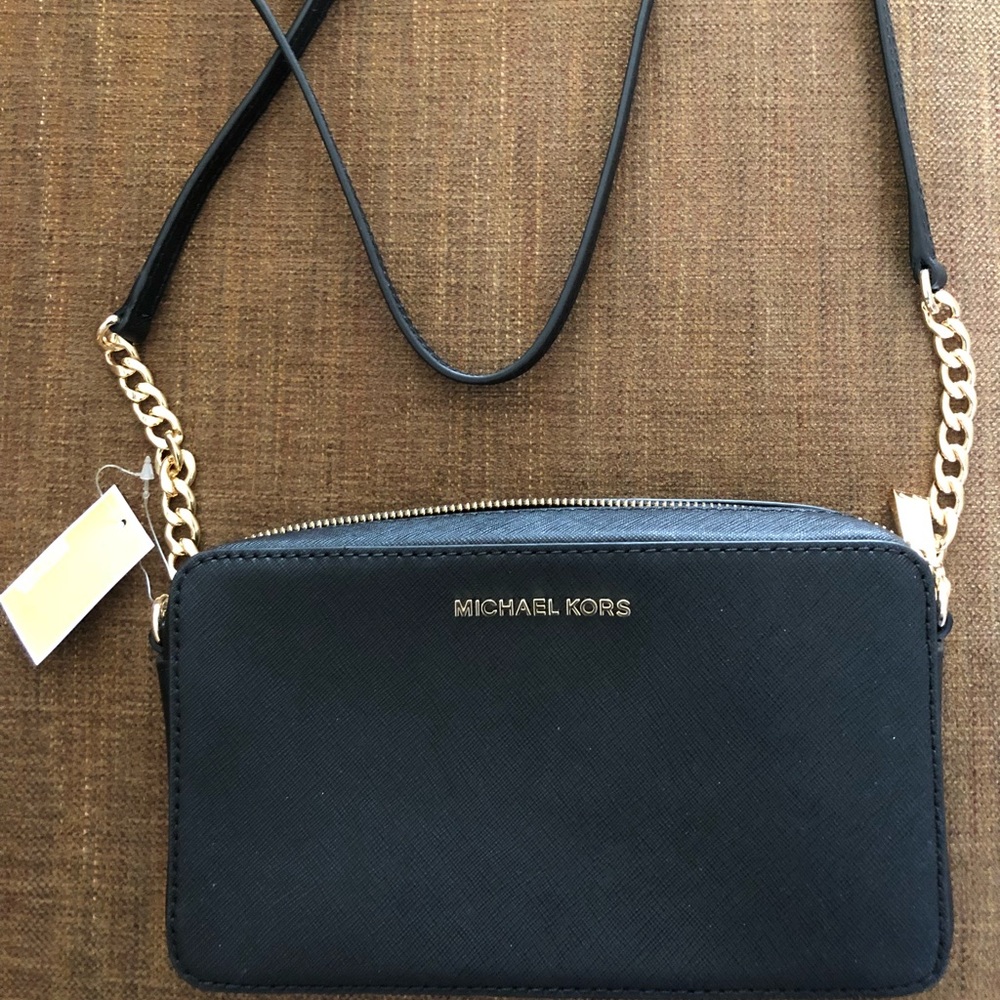 Black Michael Kors cross body purse